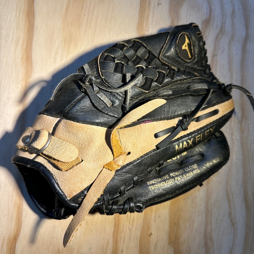 Mizuno Prospect GPP 1076 10.75" Youth Baseball Glove Black Tan PowerClose